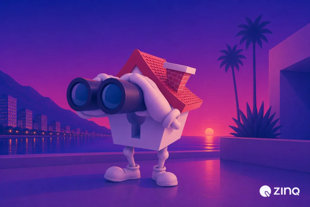 Illustration representing “How to evaluate AI tools for real estate teams”.