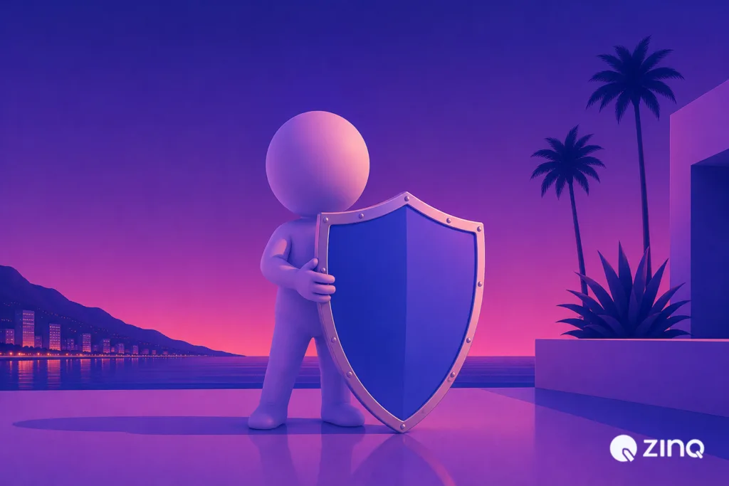 Illustration representing “AI in insurance onboarding and claims communication”.
