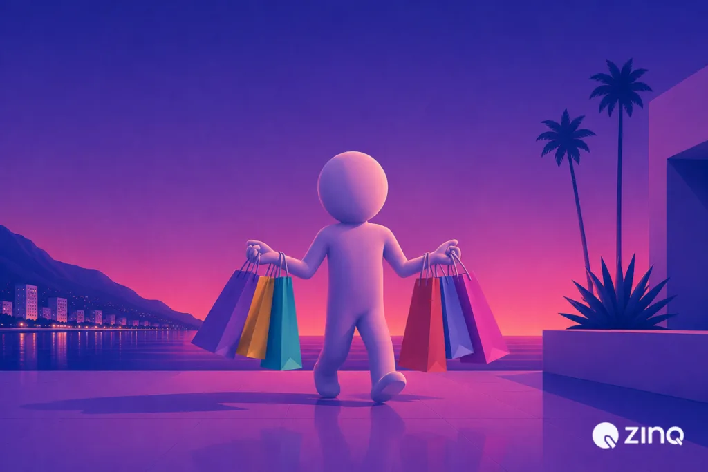 Illustration representing “Reducing repetitive ecommerce support work with AI”.