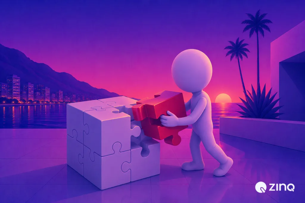 Illustration representing “Connecting an AI agent to your CRM and calendar”.