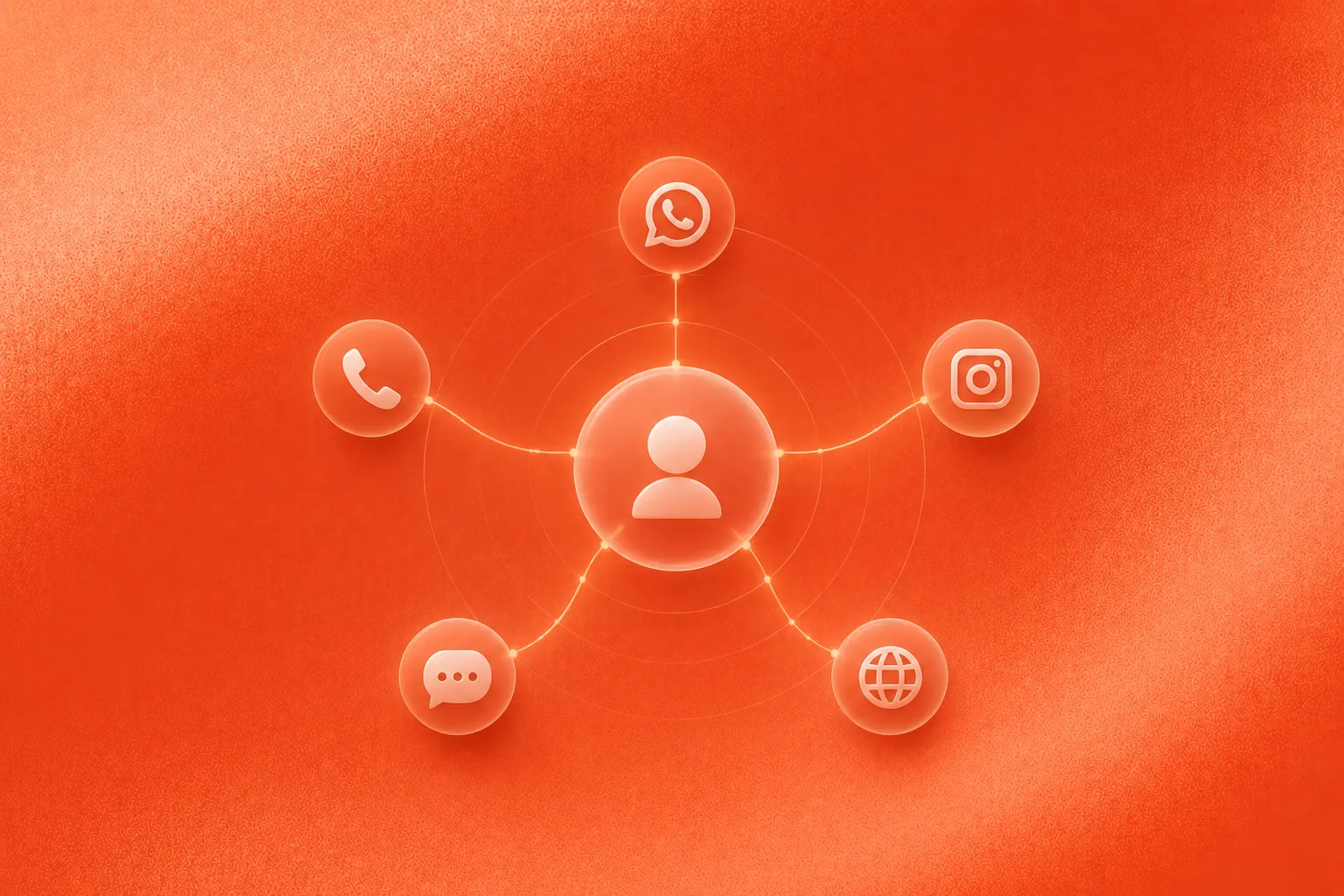 Illustration representing “Linking customer conversations safely across channels”.