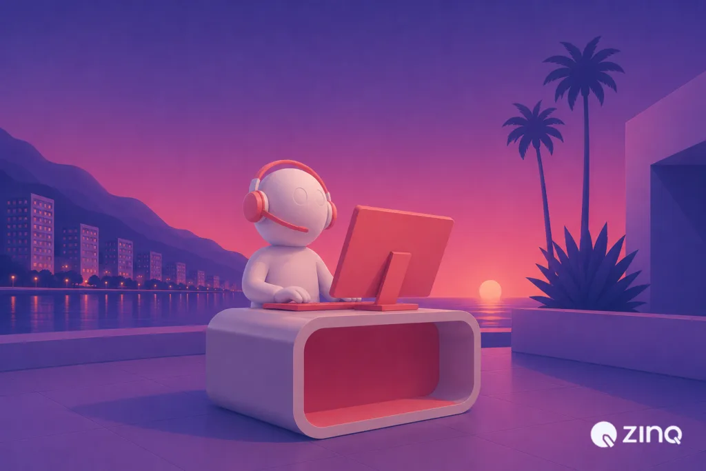 Illustration representing “Does your service business need an AI agent”.